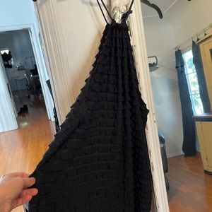 Boho chic mod halter dress